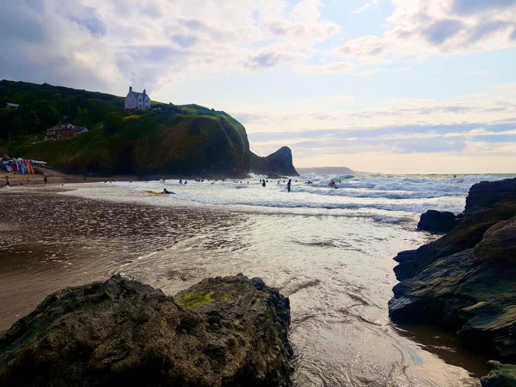Wild Coastal Retreat At Troed Y Rhiw Aberporth, West Wales Villa Екстериор снимка